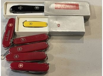7 Victorinox & 1 L.L .bean Utility Knife.