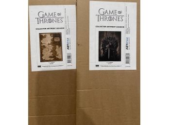 2 New 50x40cm Game Of Thrones Collector ART Prints.