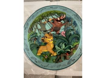 Disney's The Lion King 4D Plate 90's Vintage. Hakuna Matata NO Worries