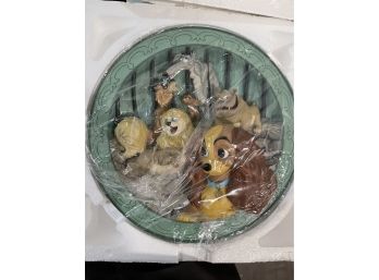 Disney's Lady And The Tramp 'he's A Tramp' Limited Edition 1955-1995 Collectable Plate.
