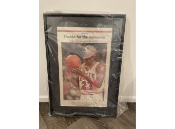 Michael Jordan Framed Memorabilia 'A Tribute To The Unforgettable Michael Jordan.
