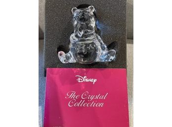 Disney The Crystal Collection' Pooh Enjoying His Honey'