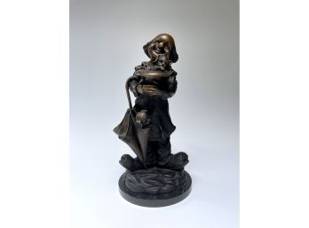Clown & Dogs Bronze Sculpture