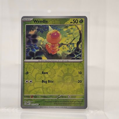 Weedle Reverse Holo Pokemon 151 S & V Pokemon Card