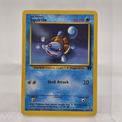 Squirtle Vintage Pokemon Card Rocket Set