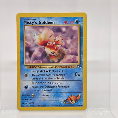 Misty's Goldeen Vintage Pokemon Card Gym Series