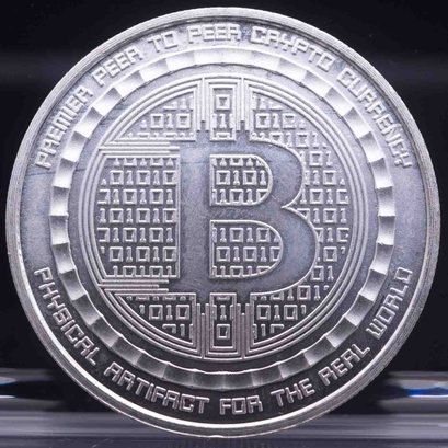 Bitcoin 1oz Silver Coin