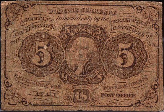 Fr 1230 Five Cents Fractional Note