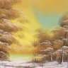 Oil Painting On Canvas 'winter Pond At Sunset'