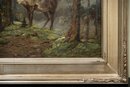 Early 20th Century Oil Painting On Board Signed C. Rungius