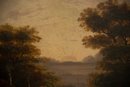 Antique Landscape Original Oil Painting Signed P. Loutherbourg