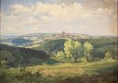 1929 Original Landscape Oil On Canvas Signed C. Moll