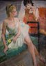 Large Impressionist Original Oil On Canvas Signed Cosson