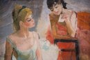 Large Impressionist Original Oil On Canvas Signed Cosson