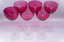 Stained Crystal Wine Glases