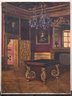 Early 20th Century Interior Oil Painting