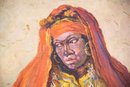 Aldo Giordani 1930 Original Oil 'Portrait Of Black Woman'