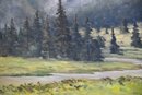 Early 20th Century Original Oil Painting 'Mountain Landscape'