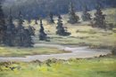 Early 20th Century Original Oil Painting 'Mountain Landscape'