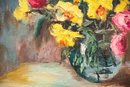 Russian Early 20th Century Oil Painting 'Flowers In Vase'