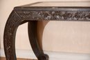 A Pair Of Antique Relief Wood Table