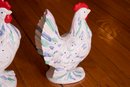 Rooster And Hen Porcelain Figurines Zoe NYC