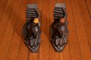 A Pair Of Antique Bronze Bookends