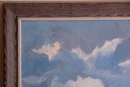 Mid Century Landscape Oil Painting On Canvas Signed Emilie Gruppe