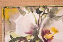 Vintage Impressionist Watercolor On Paper 'Two Flowers'