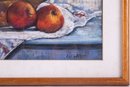 Vintage Impressionist Pastel On Paper 'Apples And Pears'