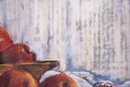 Vintage Impressionist Pastel On Paper 'Apples And Pears'