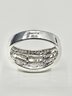 18KT White Gold With Natural Diamond Fancy Ring Size 7.75 - J11147