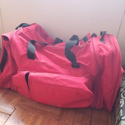 Large Red Luggage Bag - Detachable