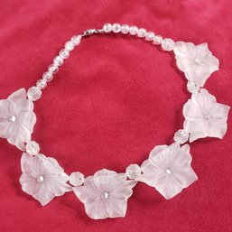 Clear White  Necklace