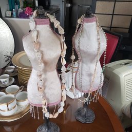 Set Of Vintage Mannequins With Necklaces
