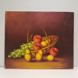 Oil Painting On Canvas 'still Life Fruits'