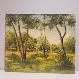 Oil Painting On Canvas 'forest Scene'
