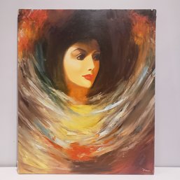 Oil Painting On Canvas 'portrait Of Woman'