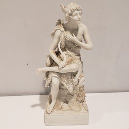 Cupid Lawn Ornament Statue - Bow Damaged
