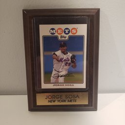 Jorge Sosa New York Mets Card Plaque
