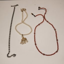 Lot Of Costume Jewelry Necklaces