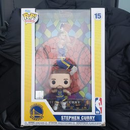 Stephen Curry Funko Pop With Large Trading Card - Damaged Box