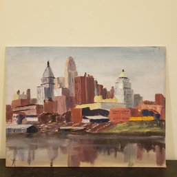 New York City Cityscape Oil Painting