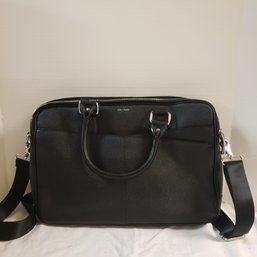 Cole Haan Black Leather Computer Bag