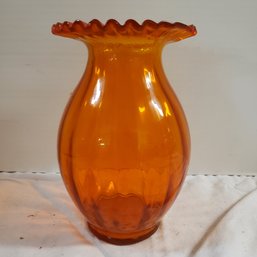 Vintage Orange Retro Glass