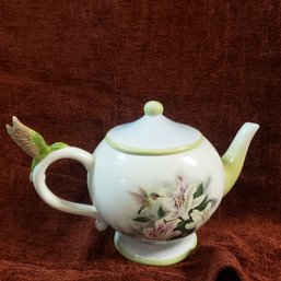 Lena Liu Hummingbird And Lilies Teapot