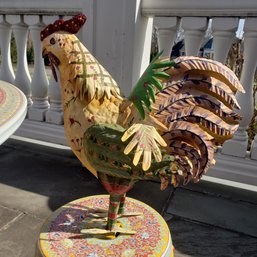 Tin Rooster Decor