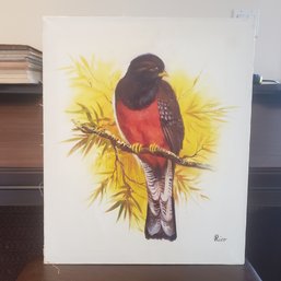 'bird On Tree' Oil Painting