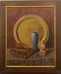 Dated 1939 Realism Oil On Canvas 'Still Life' Signed Claude Buck
