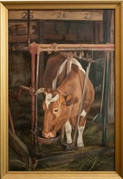 Original Farm Animal Oil Painting